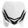 HEADLIGHT FAIRING FOR MOTORBIKE - POLISPORT E-BLAZE - White/black (LEDS)