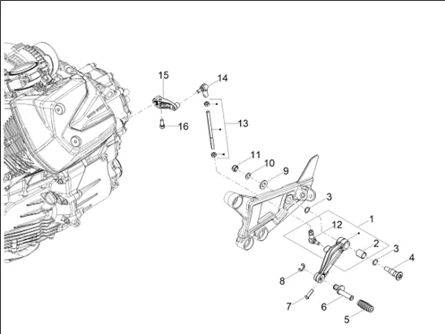 Sélecteurs internes de la boîte de vitesses