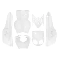 CARROSSERIE/CARENAGE SCOOT ADAPTABLE MBK 50 STUNT/YAMAHA 50 SLIDER BLANC BRILLANT (6 PIECES) -P2R
