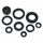 OIL SEAL (FULL SET) FOR YAMAHA 125 DT R, DT X  1999>2006, DT RD, 200 DT R   -ATHENA-