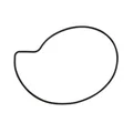 O'RING GASKET FOR WATER PUMP COVER "PIAGGIO GENUINE PART" COMMON TO THE RANGE MAXISCOOTER 400-500  -827884-