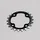 PLATEAU VTT 4BRA D.64 TA CHINOOK 26DTS INTERIEUR TRIPLE NOIR ALU POUR SHIMANO / SRAM / FSA 9V.