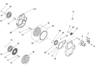 Couvercle carter - Refoidissement carter