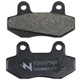 BRAKE PADS NEWFREN FOR HYOSUNG 125 COMET 2002> FRONT FOR : 125 GV AQUILA 2000>2004 , 650 GV AQUILA 2005>2007 , 600 COMET 2003 // REAR FOR : KEEWAY 50 RY8 2010>2016  (FD0075BT)  (TOURING ORGANIC)