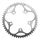 PLATEAU ROUTE 5BRA D.110 STRONGLIGHT DURAL 50DTS EXTERIEUR ARGENT TYPE SHIMANO 8/9V.