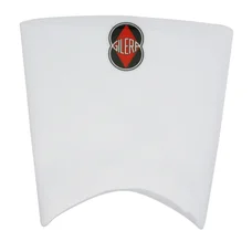 DECAL- ON HEADLIGHT FAIRING - "PIAGGIO GENUINE PART" 50 GILERA SMT/RCR 2013> WHITE  -2H000010-