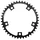PLATEAU ROUTE 5BRA D.130 STRONGLIGHT CT2 42DTS INTERIEUR NOIR TYPE SHIMANO  10/11V.