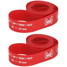 FOND DE JANTE ZEFAL ROUE 700C/VTT 29" HAUTE PRESSION EN 19 mm ROUGE (VENDU A LA PAIRE)