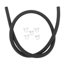 DURITE ESSENCE HQ DIAM 8mm LONG 1M NOIR HAUTE QUALITE  (AVEC 5 CLIPS - PRESSION MAX 10 BARS)