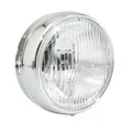 PHARE/PROJECTEUR CYCLO AVANT CHROME AVEC INTERRUPTEUR DIAM 140mm (BA20D UNIVERSEL)  -SELECTION P2R-