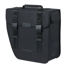 SINGLE BAG FOR BICYCLE-REAR- BASIL TOUR -LEFT 14Lt. BLACK - ON HOOKS (34x14x34cm)