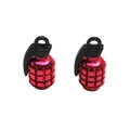 BOUCHON DE VALVE SCOOT/CYCLO REPLAY VS GRENADE ROUGE  (PAIRE)