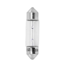 LIGHT BULB  6V  5W STANDART C5W FOOT SV 8.5-11X35 (TUBULAR) CLEAR (PARKING LIGHT) (SOLD PER UNIT)  -FLOSSER-