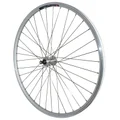 WHEEL FOR TREKKING BIKE- 700X35 REAR M240 -ALUMINIUM REINFORCED- MICHE MAGNUM HUB SILVER- FREE WHEEL 6/7 Speed -QUICK RELEASE-SPECIAL FOR RENTAL (DOUBLE WALLED RIM WITH EYELETS+STAINLESS SPOKES)