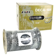 CHAINE VELO 10V. ROUTE/VTT  GRIS/NOIR ROULEAU DE 30M (AVEC 30 CONNECTEURS) COMPATIBLE SHIMANO ET SRAM