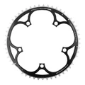 CHAINRING FOR ROAD BIKE- 5 Arms- 46T.Ø 135 -OUTER- ALUMINIUM BLACK- 7075 TA VENTO -CAMPAGNOLO TYPE- 9/10Speed.