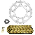 KIT CHAINE ADAPTABLE PEUGEOT 50 XP6 ENDURO 1996>2001  420  12x52  (DIAM COURONNE 100/115/8.5)  (DEMULTIPLICATION ORIGINE)  -AFAM-