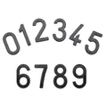 CHIFFRE PLAQUE TIFLEX MOTO/SCOOTER 45mm  0  (VENDU PAR 10)