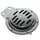 AVERTISSEUR/KLAXON MOTO DC 12V ACIER CHROME 105DB (DIAM 100 mm)  -P2R-