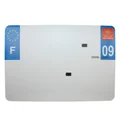 BANDE PLAQUE MOTO 210x145 POUR PVC AVEC RAISON SOCIALE DEP. 09/EURO (VENDU A L'UNITE)