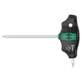 CLE TORX MANCHE EN T WERA 467 HEX PLUS T15x100mm NOIR/VERT (VENDU A L'UNITE)  -MARQUE ALLEMANDE POUR LES ATELIERS-