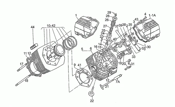 Culasse - cylindre - piston