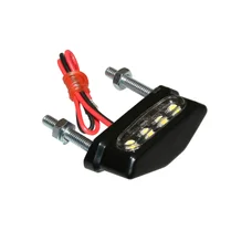 ECLAIRAGE DE PLAQUE IMMATRICULATION REPLAY UNIVERSEL 4 LEDS SMD TRANSPARENT/NOIR (L 42mm / H 15mm / L 20mm) (HOMOLOGUE CE)