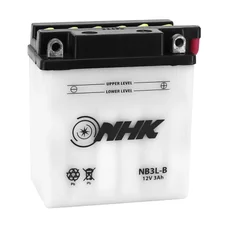 BATTERIE 12V  3 Ah NB3L-B NHK CONVENTIONNELLE AVEC ENTRETIEN (Lg98xL56xH110mm) (QUALITE PREMIUM - EQUIVALENT YB3L-B)