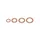 DRAIN PLUG GASKET - BRASS - Internal Ø 8 to 14mm - External Ø 12 to 20mm  (4 PIECES SET)  -SELECTION P2R-