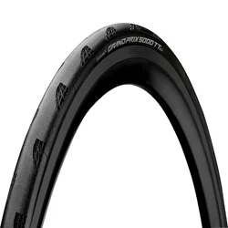 PNEU ROUTE 700 X 28 CONTINENTAL GRAND PRIX 5000 TT TUBELESS READY NOIR TS (28-622) - TECHNOLOGIE SANS CROCHET POUR GIANT / ZIPP  -GP5000- TT = CONTRE LA MONTRE PNEU ALLEGE