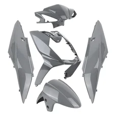 CARROSSERIE/CARENAGE SCOOT ADAPTABLE SYM 50 ORBIT 3 GRIS BRILLANT (KIT 5 PIECES) -P2R