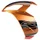 TABLIER AVANT GAUCHE ORIGINE PIAGGIO 50 SR APRILIA 2010>2014 ORANGE CUIVRE -AP8269412-