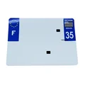 PLASTIC STRIP FOR BLANK PVC LICENSE PLATE (TRAILER SIZE 275x200) DEPT 35  WITH EUROPEAN MARK (SOLD PER UNIT)