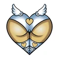 AUTOCOLLANT/STICKER LETHAL THREAT ANGEL ASS (60x80mm)