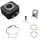 CYLINDER FOR SCOOT DR CAST IRON FOR PIAGGIO 50 ZIP 2-STROKE/TYPHOON/LIBERTY 2-STROKE/GILERA 50 STALKER/ICE/APRILIA 50 SR AIR COOLED