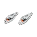 ECLAIRAGE DECO REPLAY GOUTTE D'EAU WING TRANSPARENT/BLANC AMPOULE ORANGE (L 62mm / H 23mm / L 18mm) ) (PAIRE)