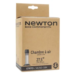 CHAMBRE A AIR VELO 27.5 x 2.10-2.40 NEWTON VALVE STANDARD 48 mm - EPAISSEUR RENFORCEE 1.2mm