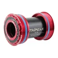 CUVETTE INTEGRE BOITIER FILETE ROUTE TRIPEAK 3en1 CERAMIQUE BOITE DE 86 mm DIAM T47 mm POUR AXE 24 mm, 28.99 mm, 30 mm (COMPATIBLE SRAM DUB, ROTOR 3D, SHIMANO, COLNAGO, TREK, SEKA) -CUVETTE ROUGE