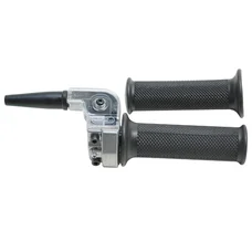 THROTTLE  HANDLE FOR MOPED TOMMASELLI ALUMINIUM POLISHED  -DOMINO-