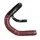 RUBAN DE GUIDON / CINTRE NEWTON EBON NOIR DEGRADE ROUGE AVEC BOUCHONS (CONFORTABLE EPAISSEUR 2.6mm)