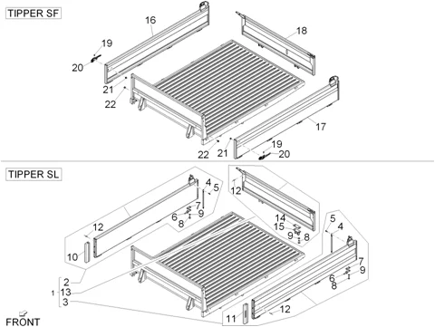 Ridelles du plateau (Tipper)