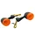 CLIGNOTANT 50 A BOITE ADAPTABLE DERBI 50 SENDA 1995> / BETA 50 RR ORANGE/NOIR (PAIRE)   -REPLAY-