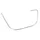 BORDURE/JONC DE TABLIER AVANT DROIT CHROME ORIGINE PIAGGIO 125-300 VESPA GTS 2018>2022 -1B003380-