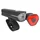 ECLAIRAGE VELO USB KIT NEWTON 550 LUMEN MODE FIXE ET CLIGNOTANT (AUTONOMIE MODE 100% : AVANT 1H / ARRIERE 1H30) (AVANT+ARRIERE) NOIR -RECHARGEABLE USB