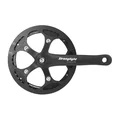 CHAINSET FOR ROAD BIKE- STRONGLIGHT  8 Speed. IMPACT S BLACK- 170mm 44 Teeth - With chain guard (TAPERED SQUARE 127mm