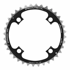 CHAINRING FOR MTB 4 ARMS - Ø104 TA CHINOOK TRIPLE 36 Teeth- Middle BLACK ALU 8/9 Speed.