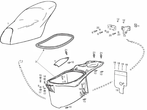 Selle - Compart.p-casque
