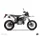 KIT DECO AUTOCOLLANT/STICKER 50 A BOITE PREDATOR BLANC POUR MBK 50 XLIMIT 2007>2011/YAMAHA 50 DT 2007>2011  -KUTVEK-
