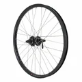 WHEEL FOR MTB 24 - REAR - KARGO /E-BIKE - BLACK - DOUBLE WALLED - SHIMANO HUB M475 DISC 6 Holes - CASSETTE 8/9/10 Speed.- Reinforced - Stainless spokes.