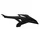 TANK SIDE COVER FOR 50 cc MOTORBIKE BETA 50 RR 2012> BLACK RIGHT  -P2R